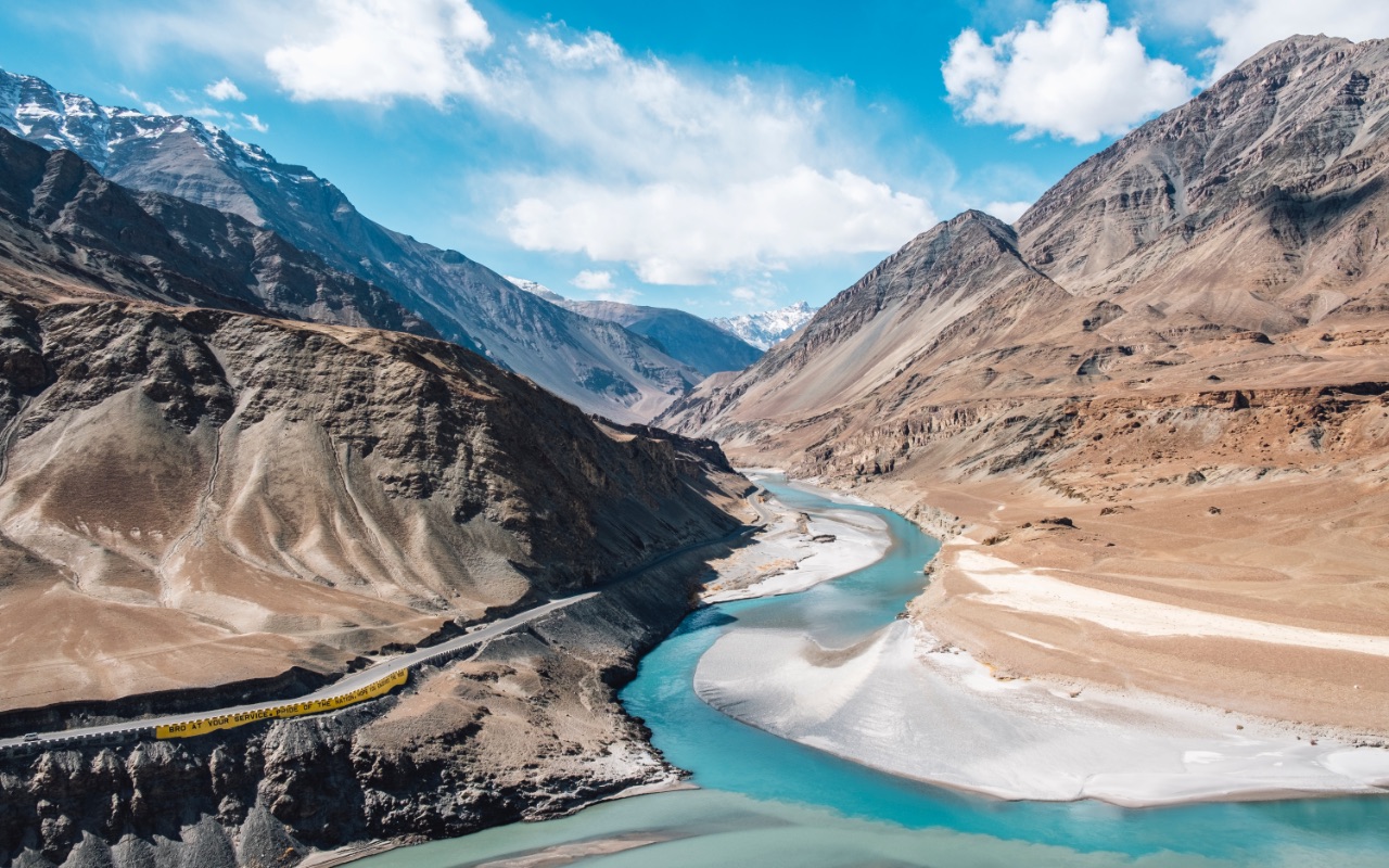 Confluence of Zanskar & Indus